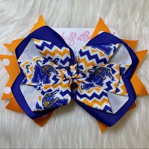 🎀 University of Memphis Tigers Hair Bow Barrette Clip 🎀